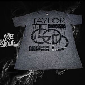 Wiz Khalifa Taylor Gang‎ Graphic Tee Grey Metallic L